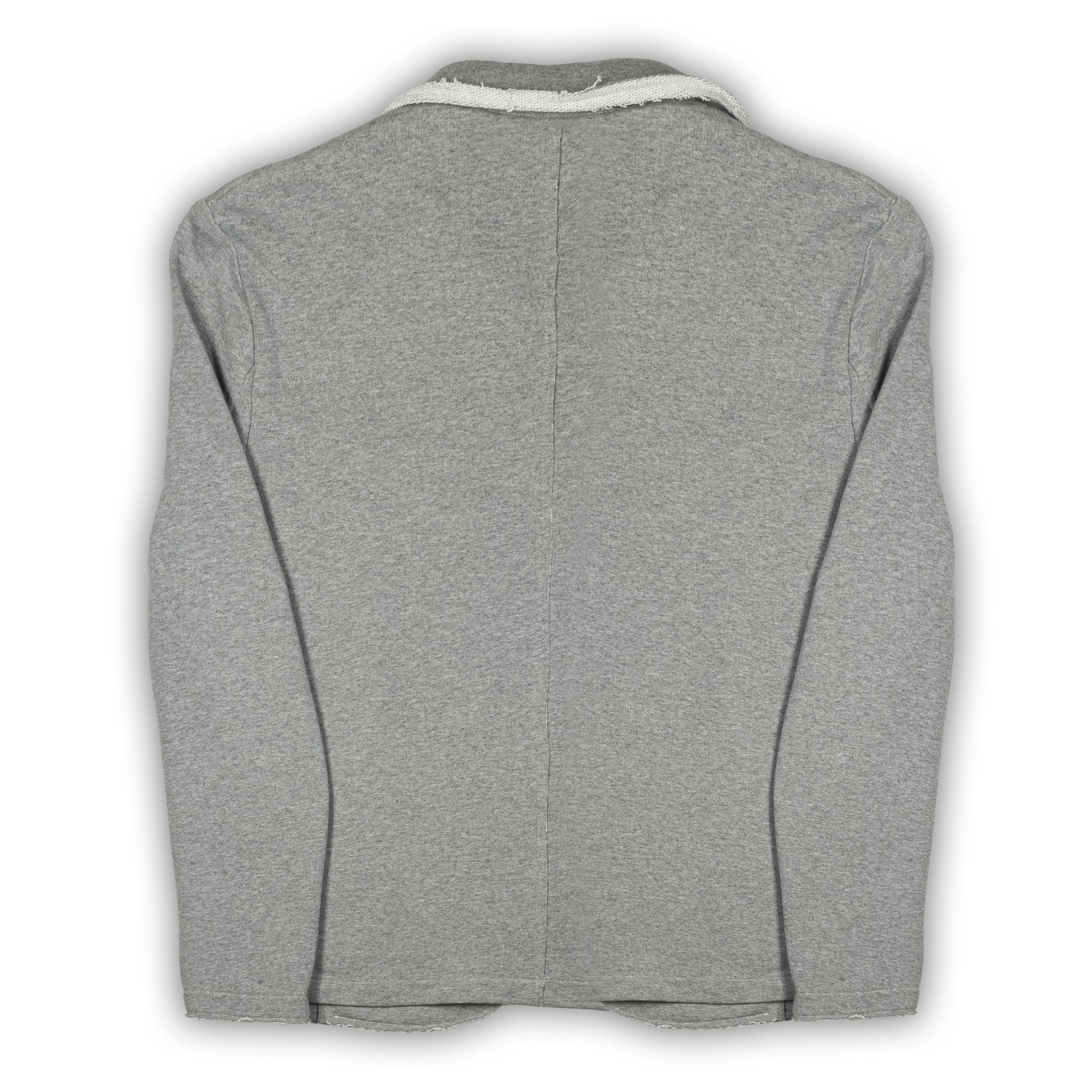 KARL MOMMOO Italienisches Herren-Sakko, grau Baumwolle. Ansicht Rückseite