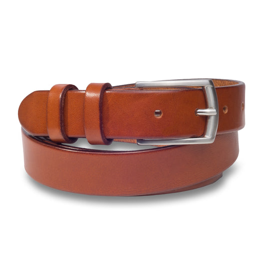 Ledergürtel cognac braun 3 cm breit