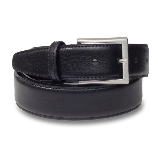 Ledergürtel / Anzuggürtel schwarz 3,5 cm breit