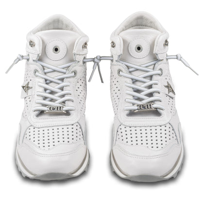 Cetti Herren Sneaker Stiefel, weiß C-1048, Kalbsleder High-Top, Ansicht paarweise von vorne