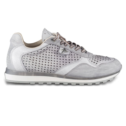 Cetti Herren Sneaker, grau, C-848 used tin stone, Kalbsleder Low-Top, Ansicht Außenseite rechter Schuh