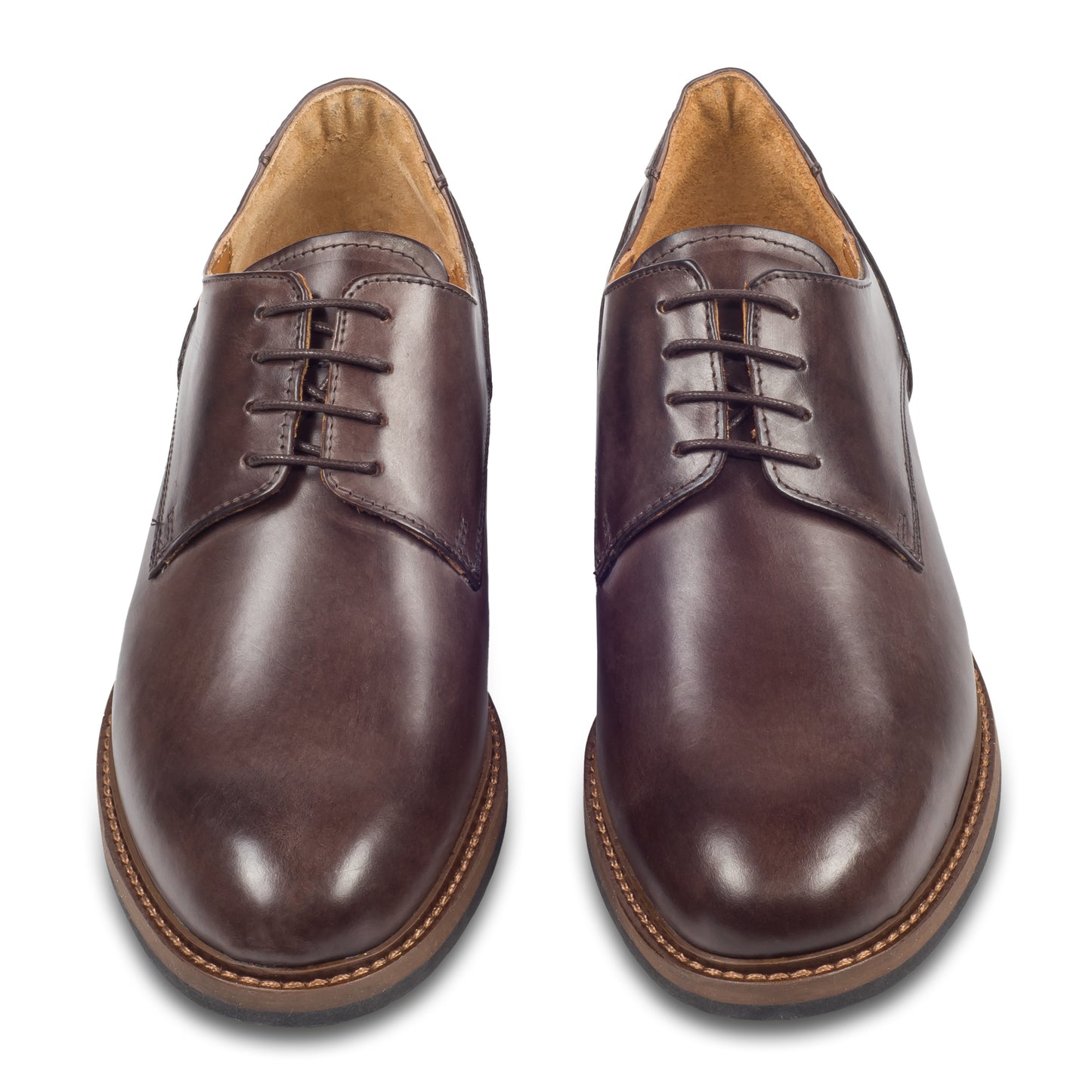 Nicola Benson | Schnür-Halbschuh mit robuster Gummisohle, dunkelbraun, Kalbsleder | Gr. 42/43 SALE %