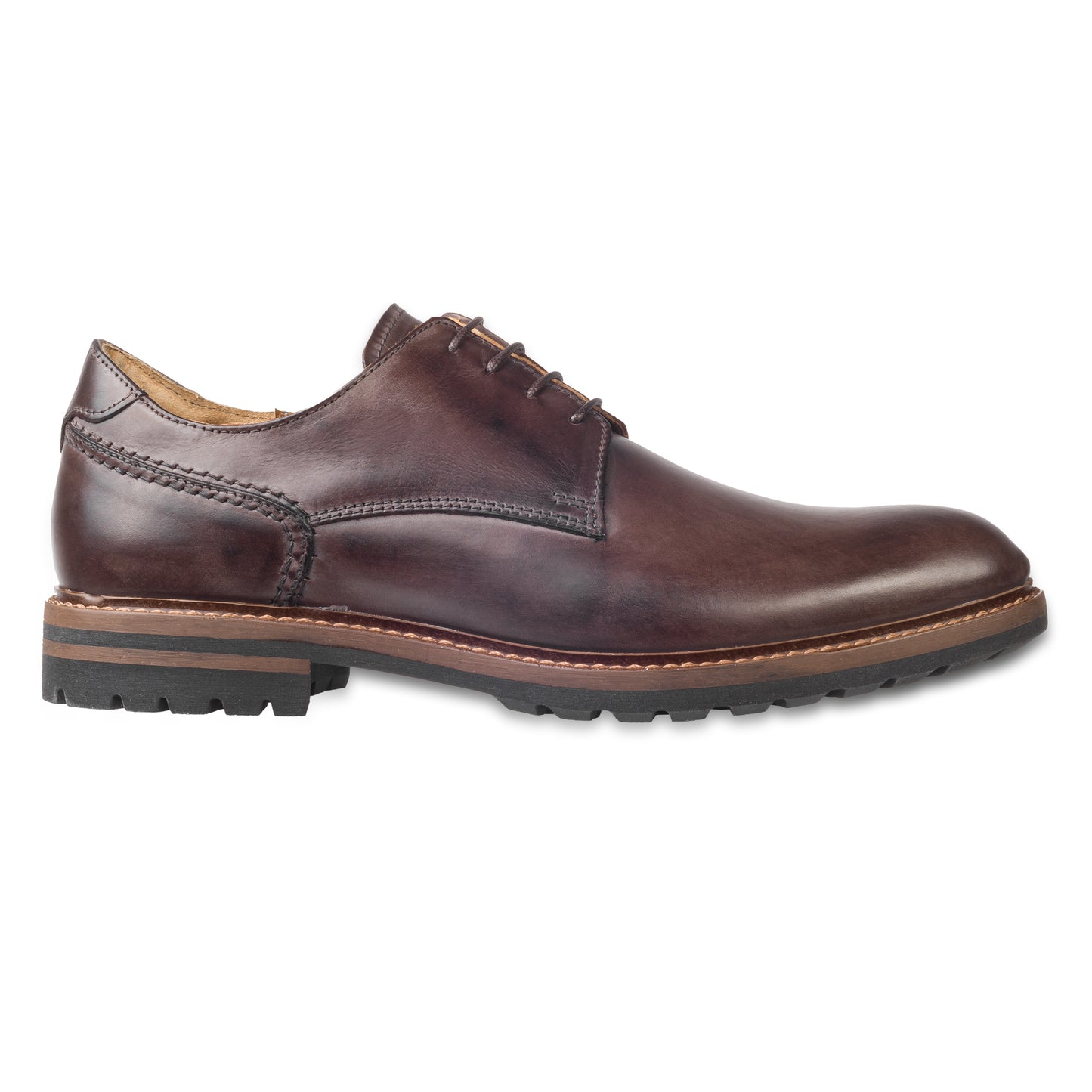 Nicola Benson | Schnür-Halbschuh mit robuster Gummisohle, dunkelbraun, Kalbsleder | Gr. 42/43 SALE %