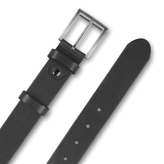Gürtel Herren grau - Leder, Breite 3.5 cm, kürzbar