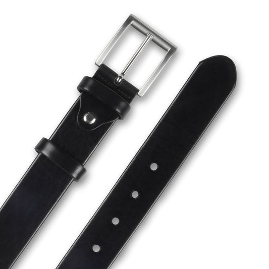 Gürtel Herren schwarz - Leder, Breite 3.5 cm, kürzbar