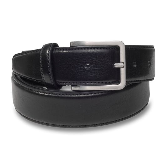 Anzug Gürtel Herren schwarz – Leder, Breite 3.5 cm, kürzbar